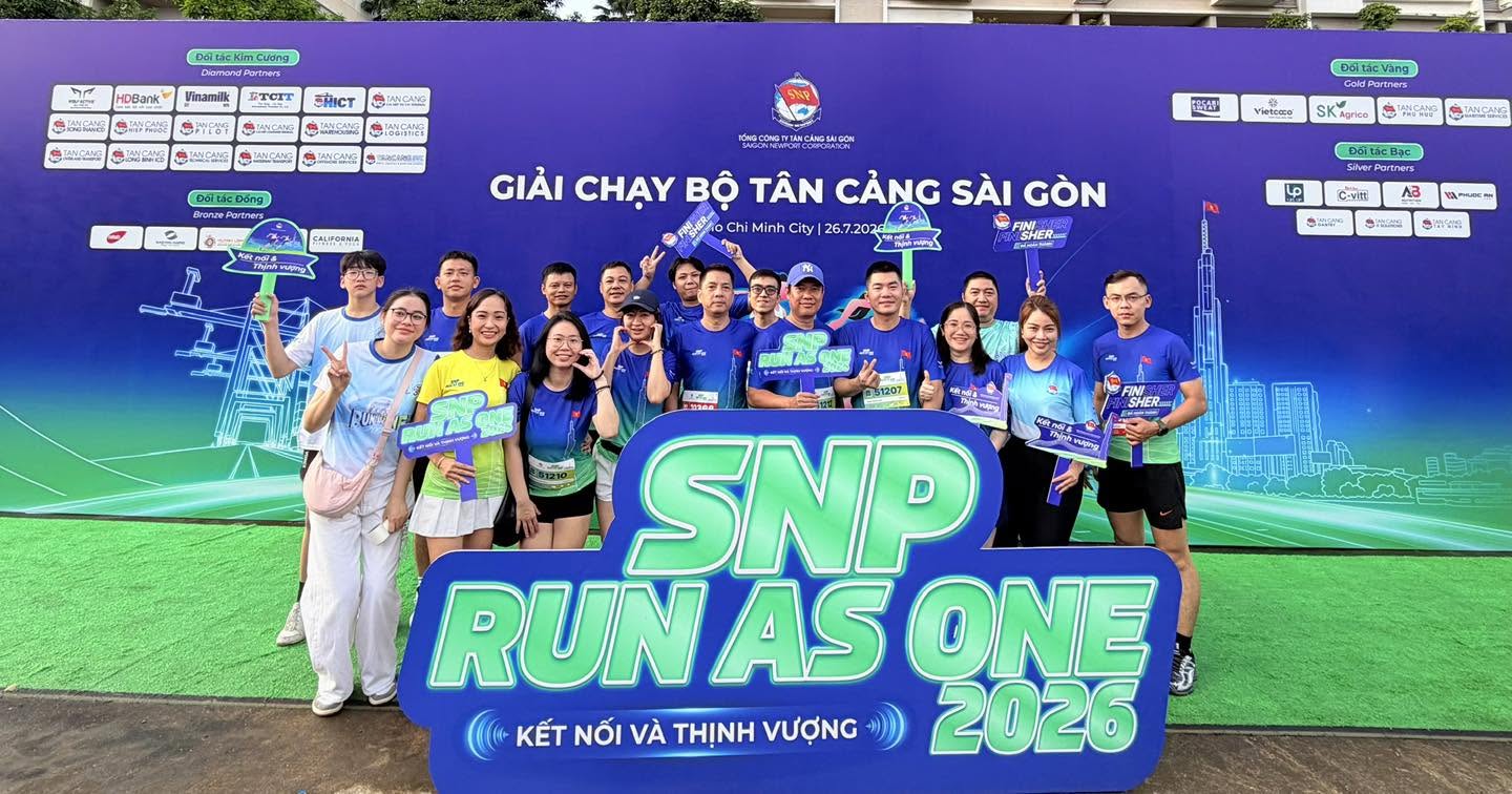 Cán bộ, nhân viên Tân Cảng Gantry tham gia SNP Run As One 2026