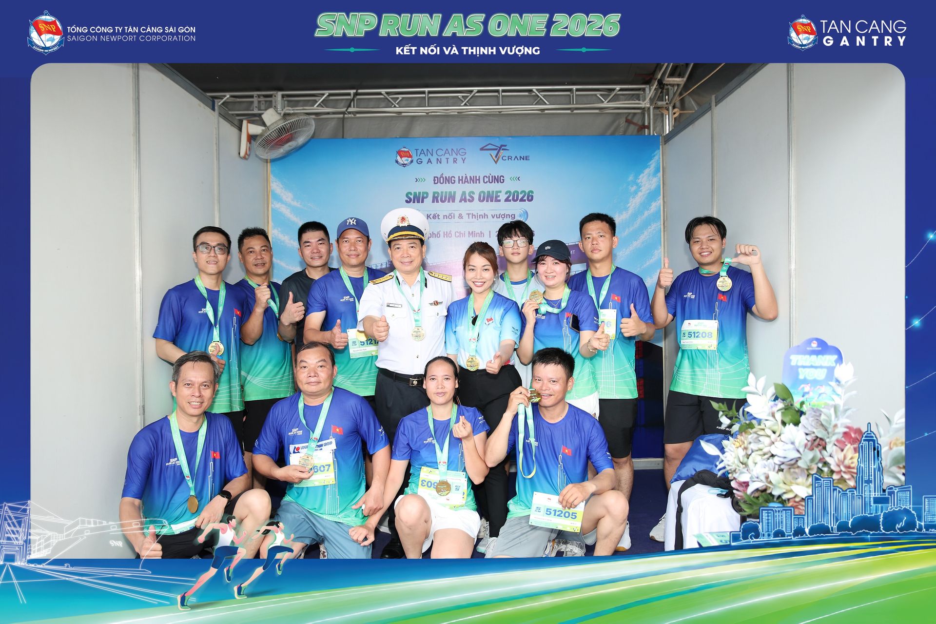 Booth chụp hình của Tân Cảng Gantry tại SNP Run As One 2026